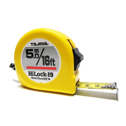 SKI - สกี จำหน่ายสินค้าหลากหลาย และคุณภาพดี | TAJIMA H9P50DUL ตลับเมตร 19mm. 5 เมตร HI LOCK (เทปโลหะ)[HL19-50] (6อัน/กล่อง)